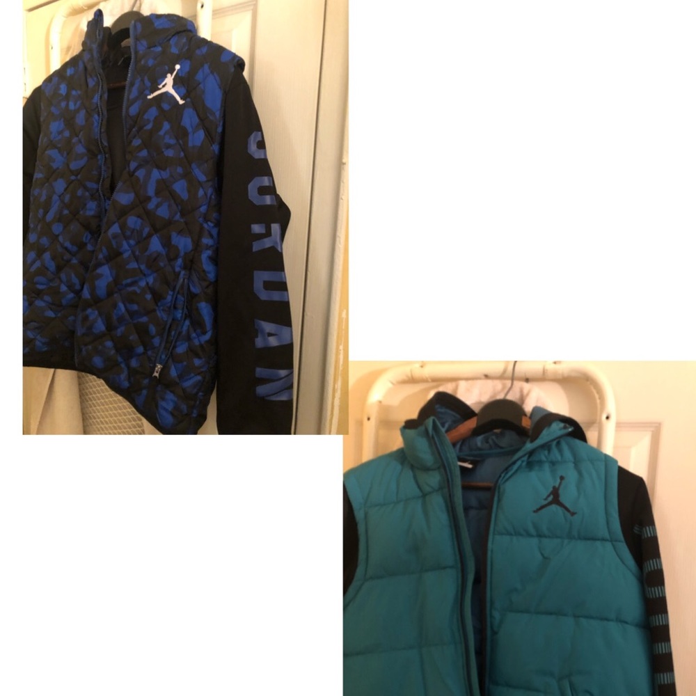 2 Jordan puffy jacket Size for 12/13years old